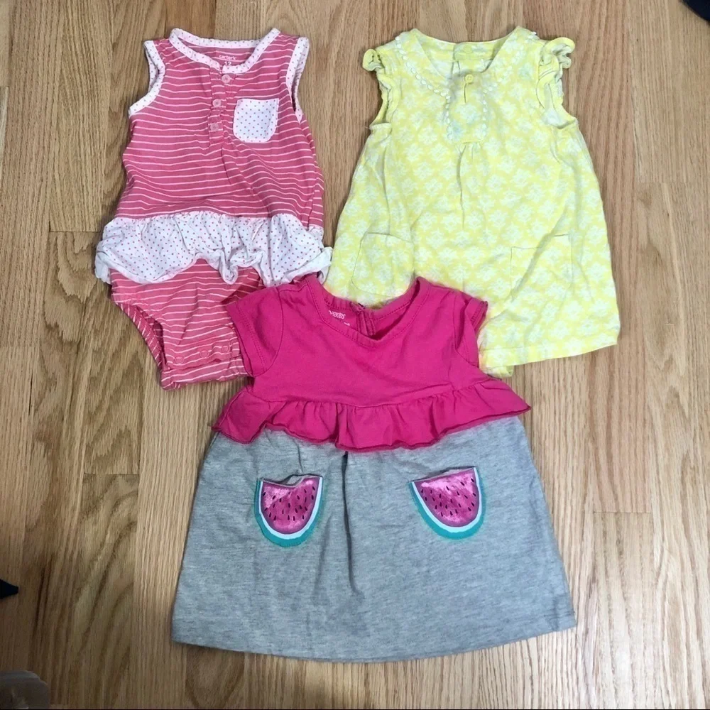 12 month Dress Bundle Carter’s Wonderkids Pink